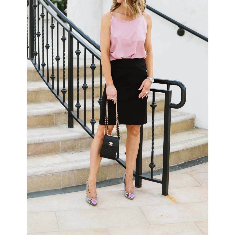 NEW RESET BY JANE spaghetti strap camisole bodysuit in blush
